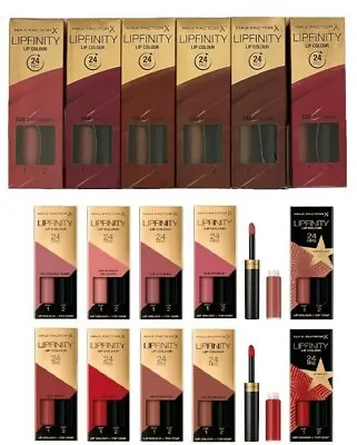 Max Factor Lipfinity 24HR Lip Colour Lipstick ***VARIOUS SHADE CHOOSE YOURS*** • £9.75