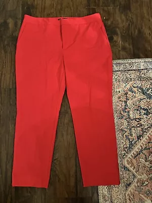 Women’s 12 Zara Red Ankle Pants Tapered Euc Pristine! • $0.10