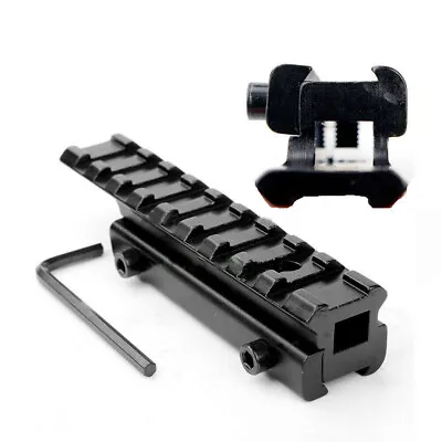 11mm Dovetail To 20mm Rifle Base Scope Mount Extend Picatinny Rail Adapter • $9.69