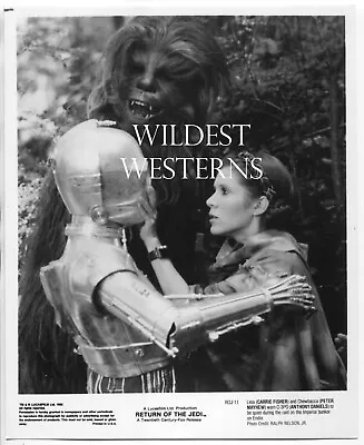 VINTAGE Star Wars CARRIE FISHER Chewbacca & C-3PO Leia RETURN OF THE JEDI Photo • $69