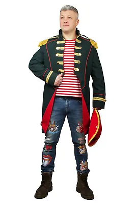£71.22 • Buy Fancy Dress Costume Soldier Napoleon Jacket Uniform Theatre Party Frock-Coat Top