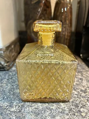 Amber Glass Whiskey Decanter Taiwan Vintage Excellent Condition • $11