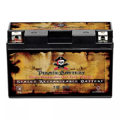 YT7B-BS High Performance - Maintenance Free - Sealed AGM Motorcycle Battery • $30.50