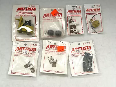 Arttista Lot Of (7) O Scale Pewter Hand Painted Figures New Cow Forklift 9001 • $84.99