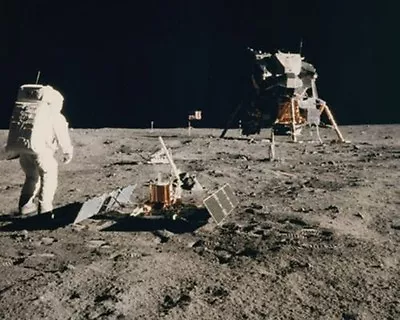 NASA Astronaut Buzz Aldrin On The Moon During Apollo 11 EVA - New 8x10 Photo • $8.99