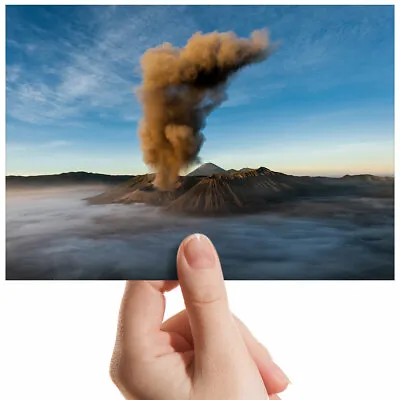 Mount Bromo Active Volcano Small Photograph 6  X 4  Art Print Photo Gift #3492 • $5.04