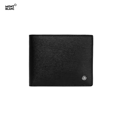 Original Montblanc Westside Genuine Leather Men's Bifold Slim Wallet Purse Card • $180.20