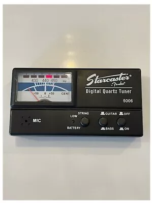 Fender Starcast P/n 5006 Digital Quartz Guitar Tuner / Bass  • $6.99