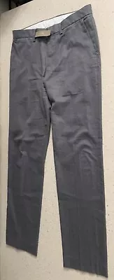 J Crew Bowery Gray Pants Mens 32x32 Slacks Dress Pockets Zip W/ Tag • $22.99