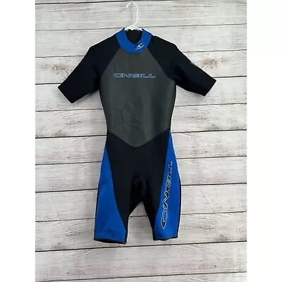 O'Neill Reactor Short Sleeve Spring Wetsuit Men's Size Medium Black/Blue • $29.47