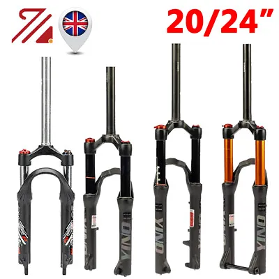 BUCKLOS 20/24 Inch Mountain Suspension Forks Disc Brake 1-1/8  MTB Fork XCT/XCM • £76