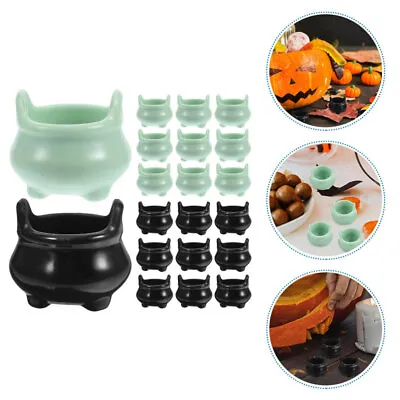  20 Pcs Halloween Miniature Cauldron Candy Pot Small Toy Venue Setting Props • £8.89