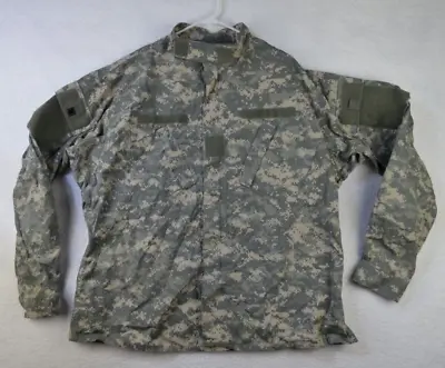 Army Military 8415-01-519-8610 Mens Camo ACU Combat Uniform Coat XL Long USGI • $12.59