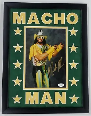Macho Man Randy Savage Signed & Framed 8x10 Photo WWF WWE Wrestling LEGEND JSA • $1124.99