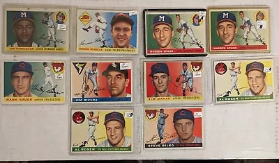 1955 Topps MLB Vintage Baseball; Spahn Rosen Aaron Berra - YOU CHOOSE Card • $7.50