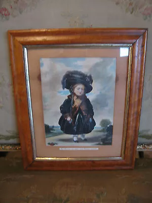 Vintage Antique Her Majesty The Queen Princess Victoria Print In Maple Frame • $150