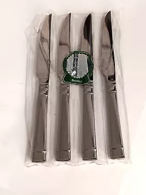 Heritage Mint BENTLEY 18/10 Stainless Glossy Flatware Set Of 4 Steak Knives 9  • $30