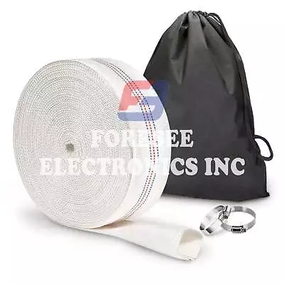 Water Discharge Backwash Pool Hose 2  In Inch X 30 FT Lay-Flat Drain Pump White • $31.99