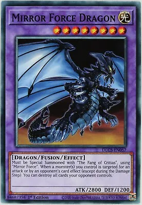 YuGiOh Mirror Force Dragon DLCS-EN057 Common 1st Edition • £0.99