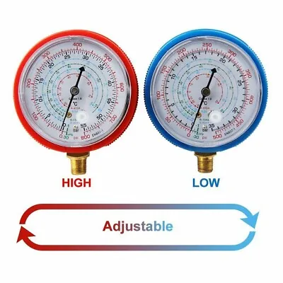 Ac Air Conditioner Refrigerator Manifold Gauge R134a R22 R410a Low High Pressure • £14.39