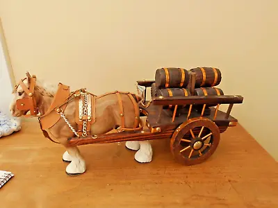 £20 • Buy Vintage Ceramic Shire Horse And Cart With  Barrels