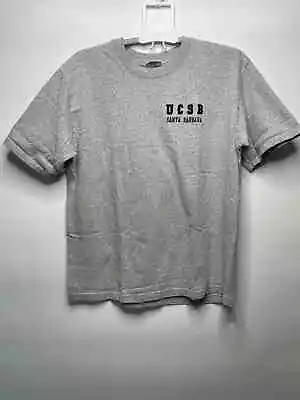 Vintage UCSB Santa Barbara Single Stitch USA L Cotton Exchange T-shirt Gray • $24.99