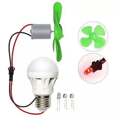 $8.45 • Buy Mini Wind Turbine Motor W/Blades Power Alternative Energy Generator LED DIY Kit 