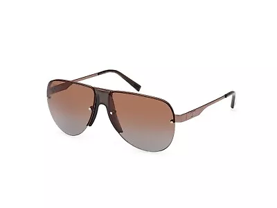 Tod's TO 355 51F Bronze Aviator Semi-Rim Sunglasses Frame 62-13-140 • $459