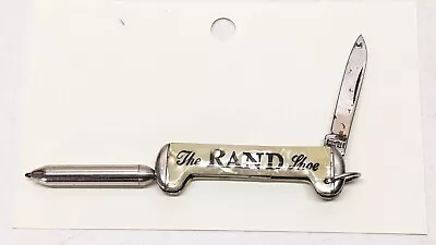 Vintage Rare Rand Shoe Advertising Pocket Knife Ink Pen Imperial Folding • $39.99