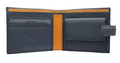 Visconti Parma Collection VINCENT Two Tone Leather Wallet RFID Blocking PM100 • £22.99