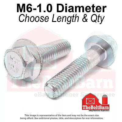 M6-1.0 Class 10.9 Hex Flange Screws Frame Bolts Zinc Clear (Pick Length &Qty) • $316.41