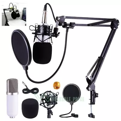 Microfono Condensador De Estudio Profesional Para Pc Podcast Youtubers Gaming • $44.29