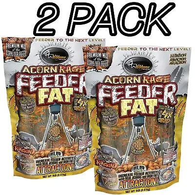 $39.99 • Buy 2 PACK Wildgame Innovations Acorn Rage Feeder Fat Premium Deer Attractant 5 Lb.