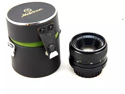 Ricoh Auto Rikenon 50mm F2 Lens  With Makinon Case - Pentax Screw Mount • $20