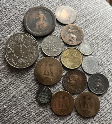 £10 • Buy Mix Of Old Coins British And Foreign X 14 