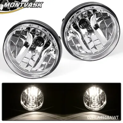 Fit For 07-14 GMC Sierra 1500 2500 Fog Lights Bumper Lamps Clear Lens Replace • $20.90