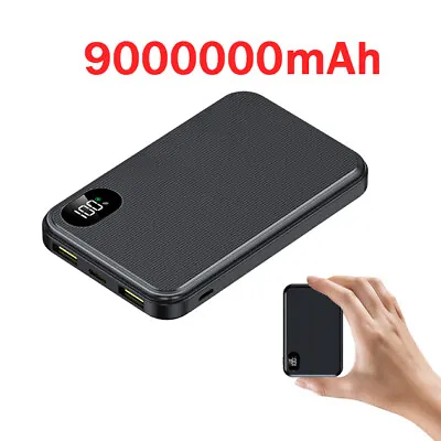 900000mAh Power Bank Portable USB Battery Charger IPhone Samsung Tablet Phone • £12.99