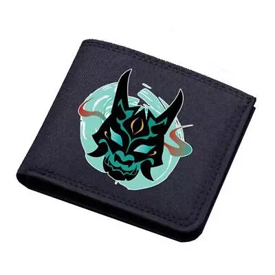 Anime Genshin Impact Xiao Bifold Wallet With Coin Pocket Card Holder Short Purse • £5.99