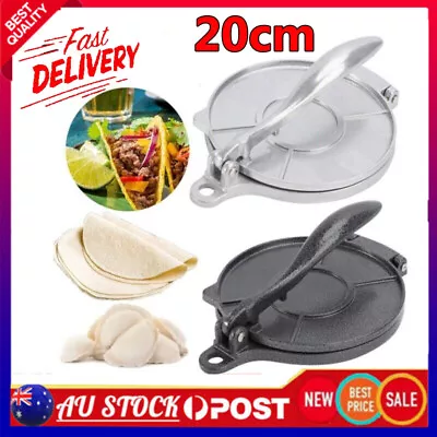 20CM Cast Heavy Duty Tortilla Press Maker Taco M#Td Flour Corn Maker Tool BY • $23.22