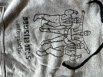 TRUNK LTD Mens M BEASTIE BOYS Intergalactic Graphic Hoodie Sweatshirt Gray • $19