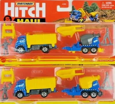 2021 Matchbox Die Cast Hitch & Haul MBX Const. Set Both Variaions TCement Mixer • $7.99