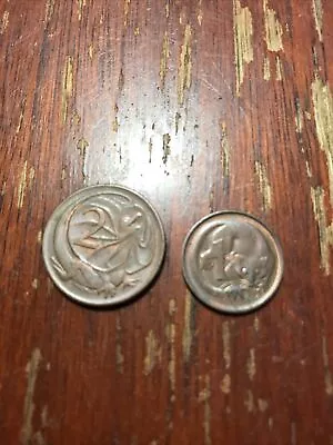 AUSTRALIAN 1981 1 And 2 Cent Coins • $2.40