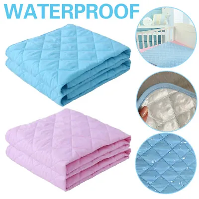 Washable Absorbent Incontinence Bed Pads Mats Sheet Mattress Reusable Protector • £1.99