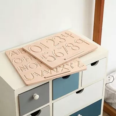 Montessori Wooden Alphabet & Numbers Tracing 2 Double-Sided Boards For Kids • $24.99
