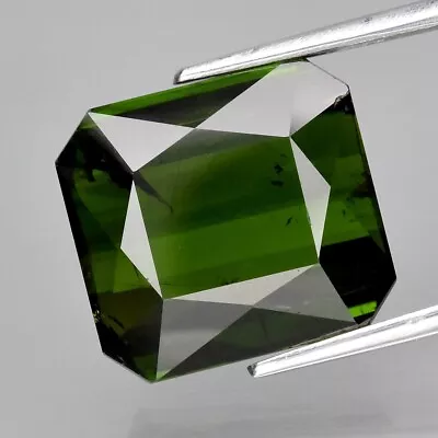 10.58ct 12.8x12mm Octagon Natural Unheated Green Tourmaline Mozambique • $0.99