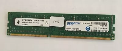 SpecTek 4GB PC3-10600 DDR3 1333 240-Pin DIMM Desktop RAM ST51264BA1339 • £4