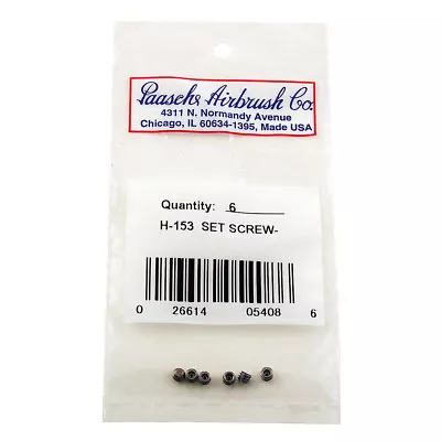H-153  Pack Of 6 Set Screws For Paasche H/HS/F Model Airbrushes • $5.95