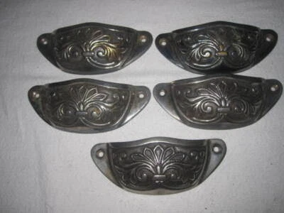 $31.99 • Buy 5 Restoration Hardware Drawer Pewter Drawer Pulls 4  X 2 