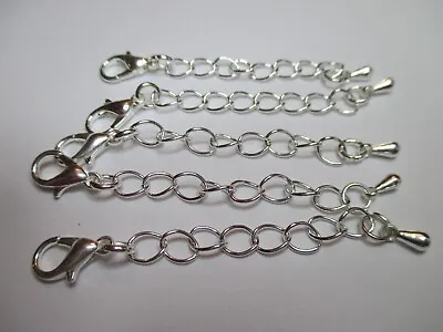 UK 5 X Single Clasp Silver Extension Necklace Bracelet  Jewellery Extender Chain • £3.25