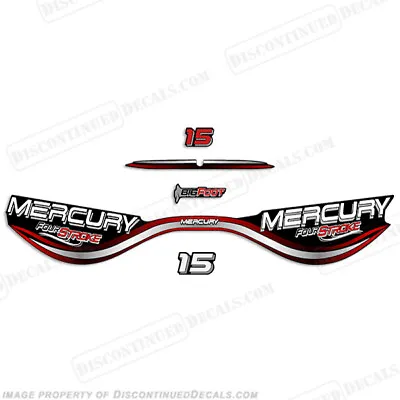 Fits Mercury 15hp Four Stroke BigFoot Decals - 1999+ • $89.95